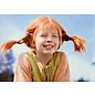 modern times Pippi Longstocking postcard - Pippi portrait