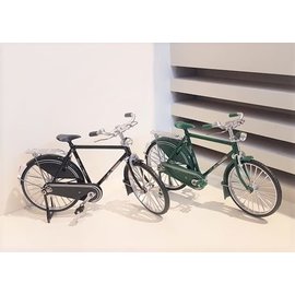 Toys Amsterdam Model bicycle - men's bicycle black or green scale model 1:10