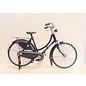 Toys Amsterdam Model fiets - damesfiets zwart of rood schaalmodel 1:10