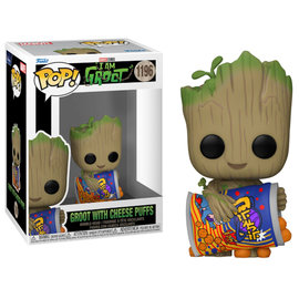 Funko Pop! Marvel 1196 I Am Groot - Groot with Cheese Puffs