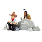 moulinsart set metal figures Tintin, Snowy and Native American in America