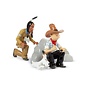 moulinsart set metal figures Tintin, Snowy and Native American in America