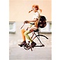 modern times Pippi Longstocking postcard -  Pippi biking
