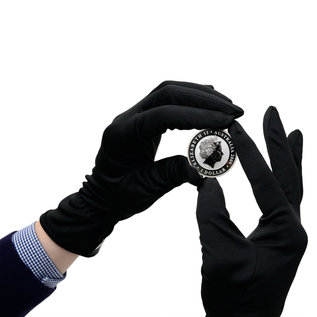 Leuchtturm  Coin gloves made of microfibre black - 1 pair