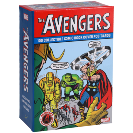 Chronicle Books Marvel - The Avengers: box with 100 collectable comic books cover Postcards