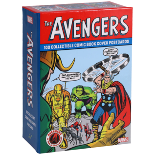 Chronicle Books Marvel - The Avengers: box with 100 Postcards of collectible comic books cover