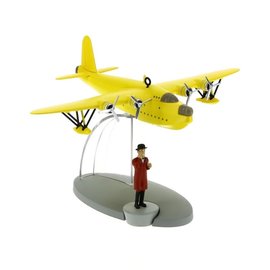 moulinsart Tintin Flugzeug - Das gelbe Wasserflugzeug aus dem Album Die sieben Kristallkugeln