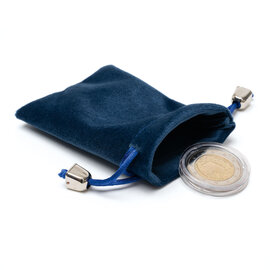 Leuchtturm Velvet coin pouch L - blue