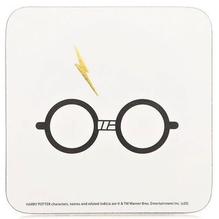 Half Moon Bay Harry Potter - coaster - glasses and lightning bold