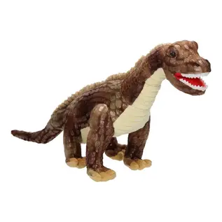 Toys Amsterdam Dino knuffel 50 cm: bruin / groen / stegosaurus