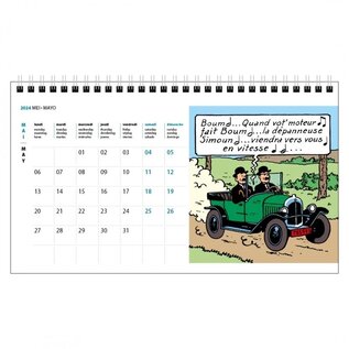 moulinsart Tintin desk calendar 2024