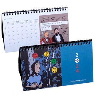 moulinsart Tim und Struppi Kalender 2024 Tischmodell