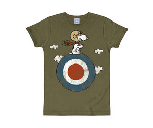 Logoshirt T-Shirt Peanuts Snoopy collectura - Target olivgrün