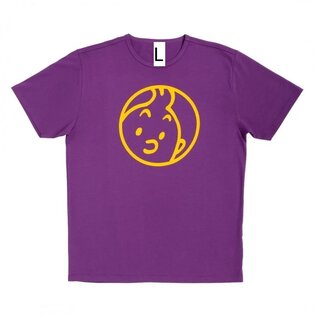 moulinsart Tintin T-shirt Tintin Face purple