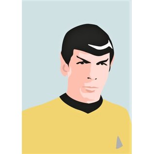 Nobis Design Pop Art New Generation postkaart - Commander Spock - Star Trek