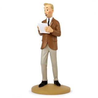 moulinsart Tintin statue - Hergé as reporter