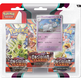 The Pokemon Company Pokémon Scarlet and Violet Obsidian Flames 3 boosters