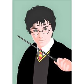 Nobis Design Pop Art New Generation postkaart - Harry Potter