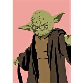 Nobis Design Pop Art New Generation postkaart - Star Wars - Yoda
