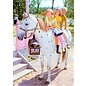 modern times Pippi Longstocking postcard - Pippi on horse with Tommy and Annika