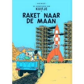 moulinsart Kuifje postkaart - Raket naar de Maan