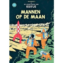 moulinsart Tintin postcard - Men on the Moon