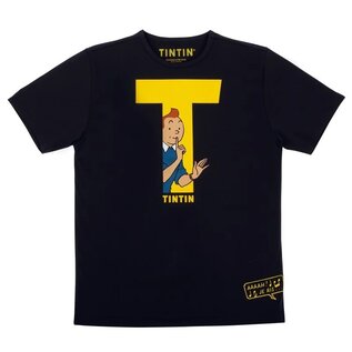 moulinsart Tintin T-shirt Tintin T black