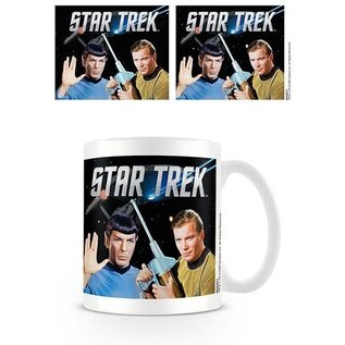 Pyramid Star Trek Raumschiff Enterprise Tasse - Becher  Mr. Spock & Captain Kirk