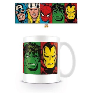 Pyramid Marvel Retro Faces Avengers mug