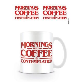 Pyramid Stranger Things Tasse - Becher - Mornings are for Coffee & Contemplation