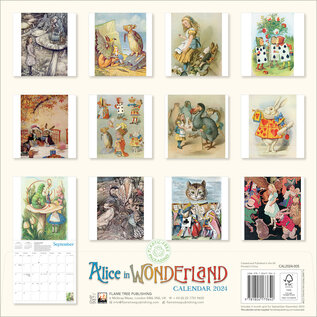 Flame Tree Publishing Alice in Wonderland 2024 Kalender