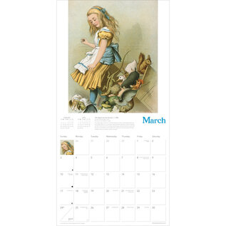 Flame Tree Publishing Alice in Wonderland 2024 Calendar