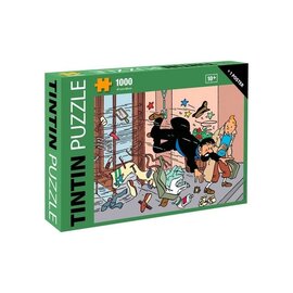moulinsart Tintin puzzle - The Revolving Door Fall - 1000 pieces & including poster
