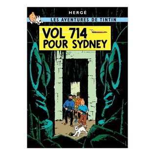 moulinsart Tintin poster - Flight 714 to Sydney - 50 x 70 cm
