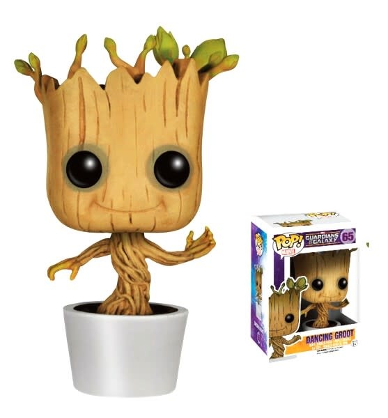 Funko POP! Marvel: Dancing Groot Guardians of the Galaxy Bobble Action  Figure 65