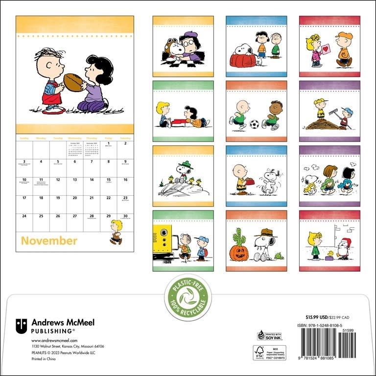 Andrews McMeel Peanuts 2024 Calendar 2024 Kalender collectura