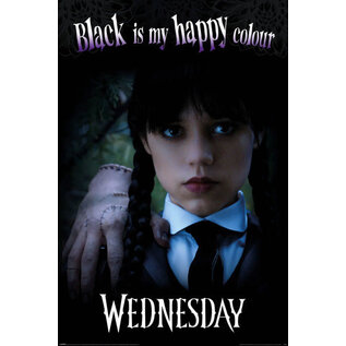 Pyramid Wednesday Maxi Poster 60x90 cm - Black is my happy colour