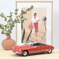 Norev Citroën DS 19 Convertible 1961 Coral Red 1:18