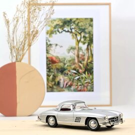 Norev Mercedes-Benz 300 SL Roadster 1957 Silver 1:18