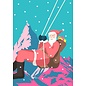 Nobis Design Weihnachtskarte  kerstkaart - Santa Claus Swing
