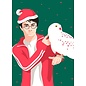 Nobis Design Pop Art New Generation Weihnachtskarte – Harry Potter mit Hedwig
