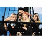 modern times Pippi Longstocking postcard - Pippi on the boat with father, Tommie and Annika