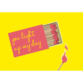 Nobis Design Postkaart - Luminous - You light up my day