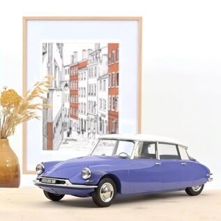 Norev Citroën DS 19 1959 Blue Delphinium & White 1:12