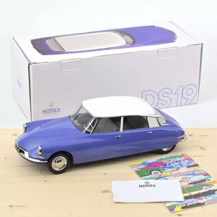 Norev Citroën DS 19 1959 Blue Delphinium & White 1:12