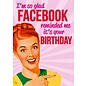 Dean Morris Wenskaart - Twisted Vintage - I'm so glad Facebook reminded me it's your Birthday