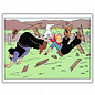 moulinsart Tintin notecard - Tintin in America