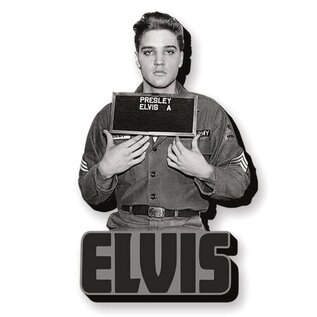 NMR Brands Elvis Presley Funky Chunky Magnets - Enlistment Photo