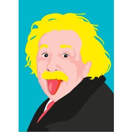 Nobis Design Pop Art New Generation postkaart - Albert Einstein