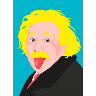 Nobis Design Pop Art New Generation postkaart - Albert Einstein